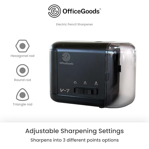 Battery/Cord-Powered Office Goods Portable Electric Pencil Sharpener - Perfect for Colored & Drafting Pencils