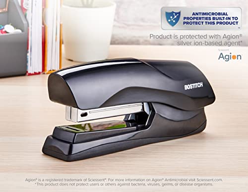 Bostitch Heavy Duty 40 Sheet Stapler, No Jam, Full Strip, Black