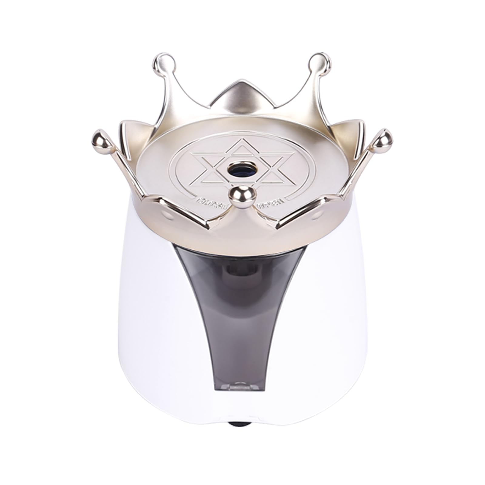 Crown Design Automatic Electric Pencil Sharpener - 2AA Battery, White