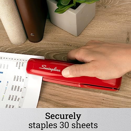 Swingline 747 Business Stapler, Rio Red, 30 Sheet Capacity